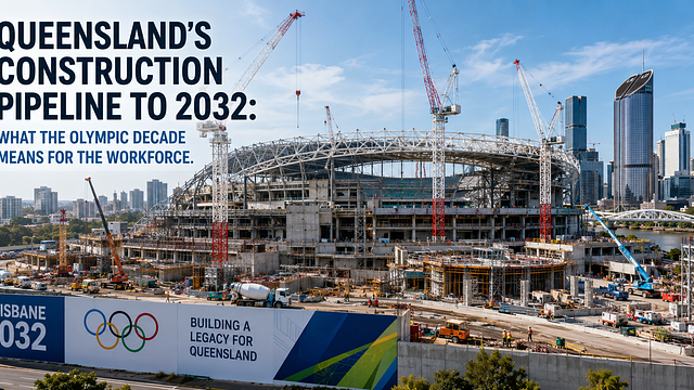 Queensland's Construction Pipeline to 2032: What the Olympic Decade Means for the Workforce