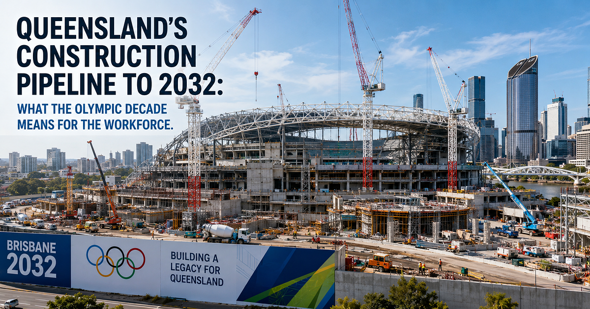 Queensland's Construction Pipeline to 2032: What the Olympic Decade Means for the Workforce