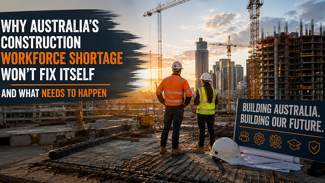 Why Australia's Construction Workforce Shortage Won't Fix Itself and What Needs to Happen