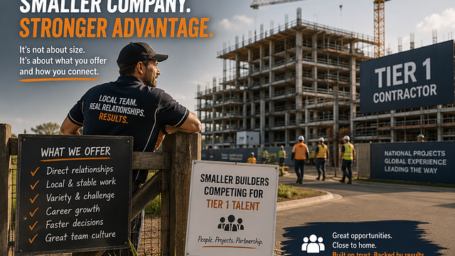Can Small Builders Compete for Talent Against Tier 1 Contractors?