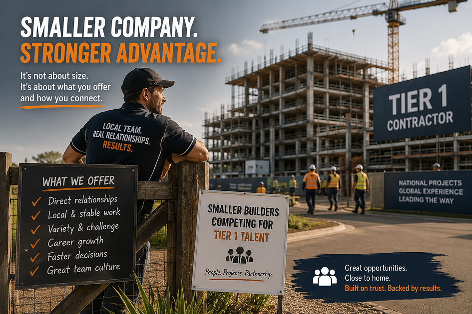 Can Small Builders Compete for Talent Against Tier 1 Contractors?