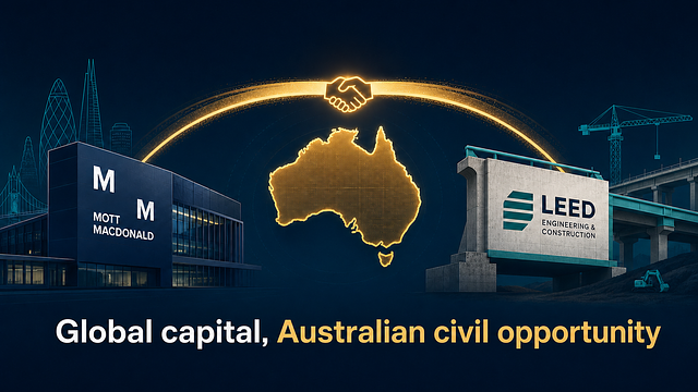 Mott MacDonald Moves on Leed: Another UK Giant Bets Big on Australia’s Water and Regional Civil Pipeline