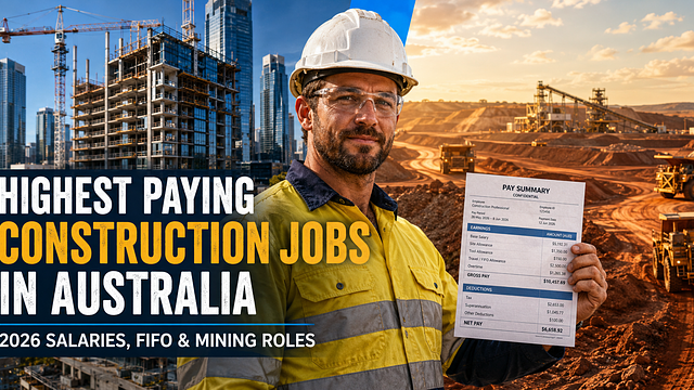 Highest Paying Construction Jobs in Australia (2026): Salaries, FIFO & Mining Roles Explained