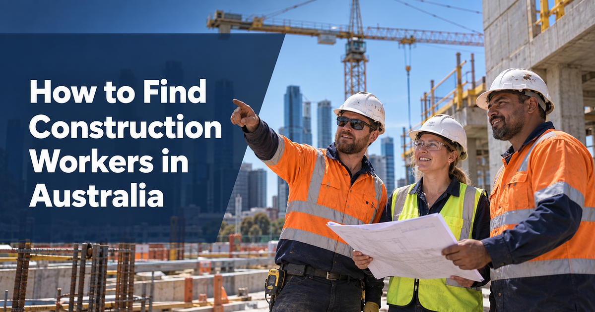 How to Find Construction Workers in Australia